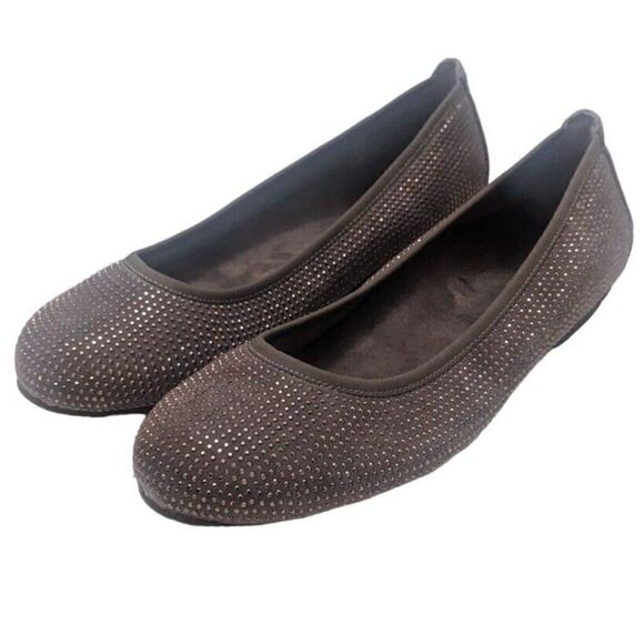 ‎Vionic Spark Willow 359 Taupe Grey Ballet Flats Women's 8.5 - Picture 1 of 6
